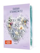 gezeigt wird das Cover zum Buch Glow like northern lights